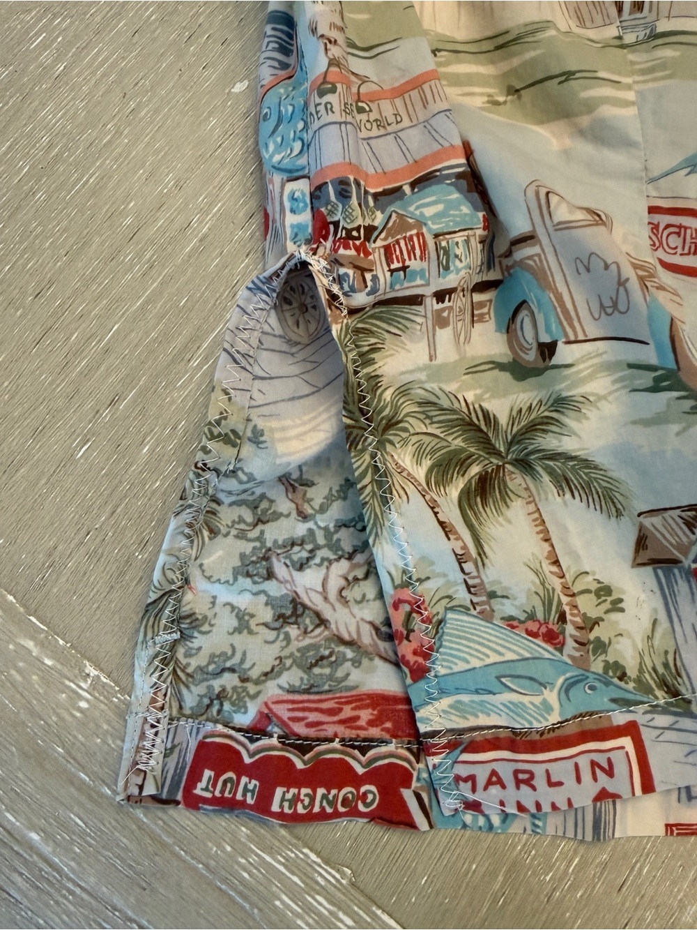 Sleeveless Vintage Tropical Beach Button-Front Tank Top Medium - Picture 7 of 12